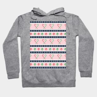 Christmas Candy stripes Hoodie